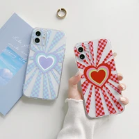 fashion love heart phone case for iphone 13 12 11 pro max x xs max 12mini xr 7 8 plus case shockproof cover for iphone 11 case