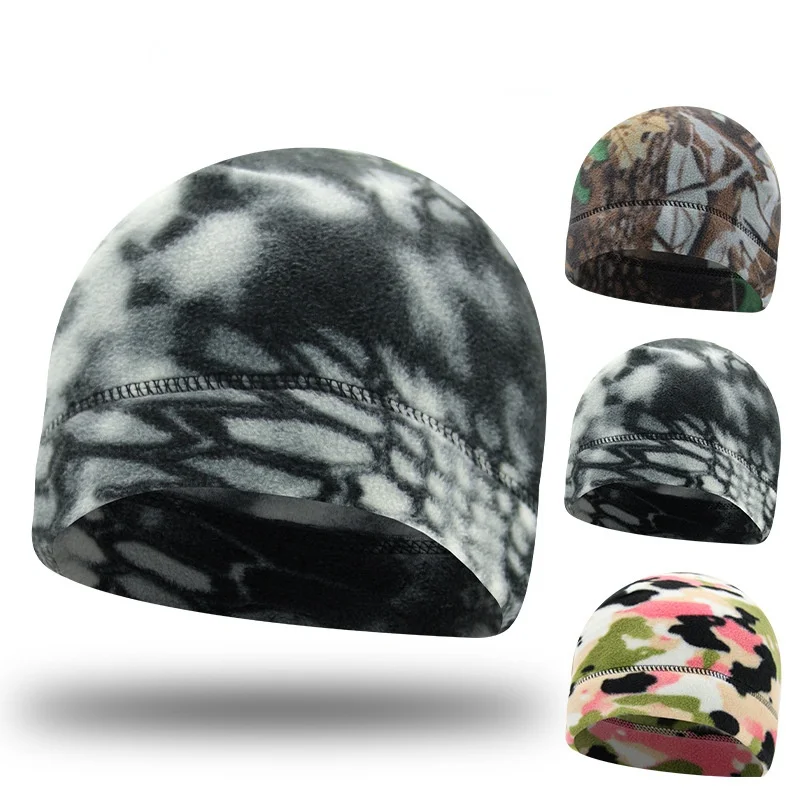 

Outdoor Fleece sports Hat Men Women Camping Hiking thickening Caps Fishing Cycling Hunting Tactical camouflage Cap Warm Cap