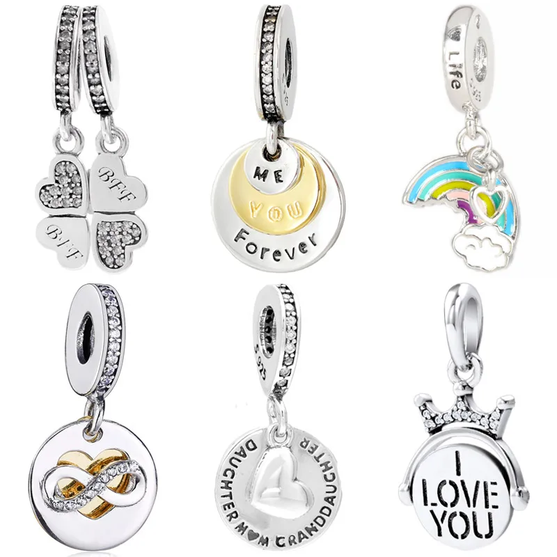 

Женский браслет с подвеской в виде лепестков сердца «You & Me Best Friend Forever»