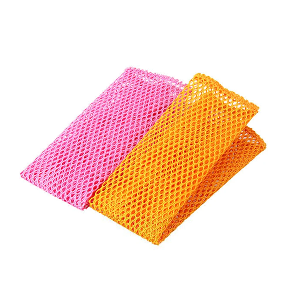 

Nonstick Oil Cloth Dish Highly Efficient Cleaning Supplies Net Polyester Washing Towel Strong Decontamination Absorbent