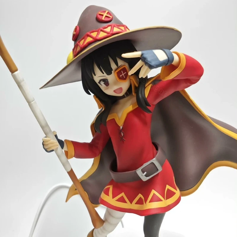 Фото 20-сантиметровая фигурка Мегумин из аниме KonoSuba: Божья благословение на этот прекрасный мир! Фигурки-модели персонажей Aqua/Yunyun/Darkness, игрушки-куклы №4