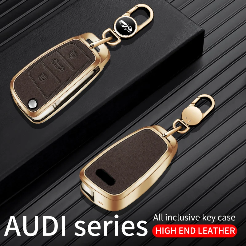 

Car Remote Key Case Cover Shell For Audi Q3 Old Q7 Q5 TT Car Key Case Cover High-Quality Alloy Car Accessories