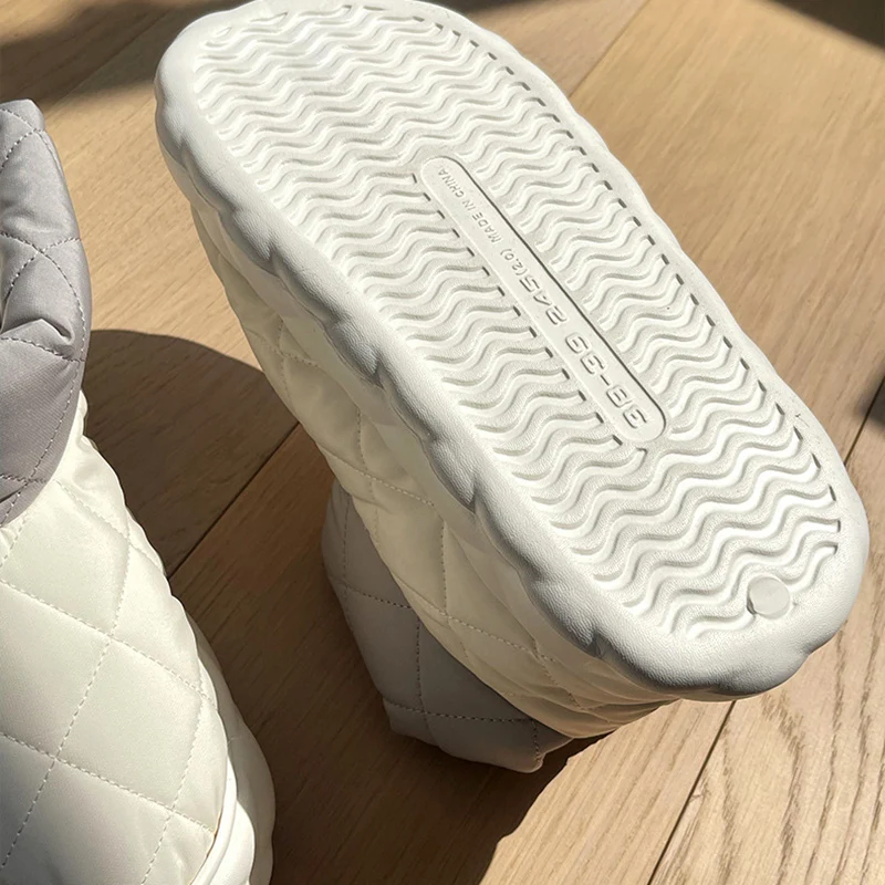 Женские Водонепроницаемые ботильоны на толстой подошве теплые плюшевые ботинки