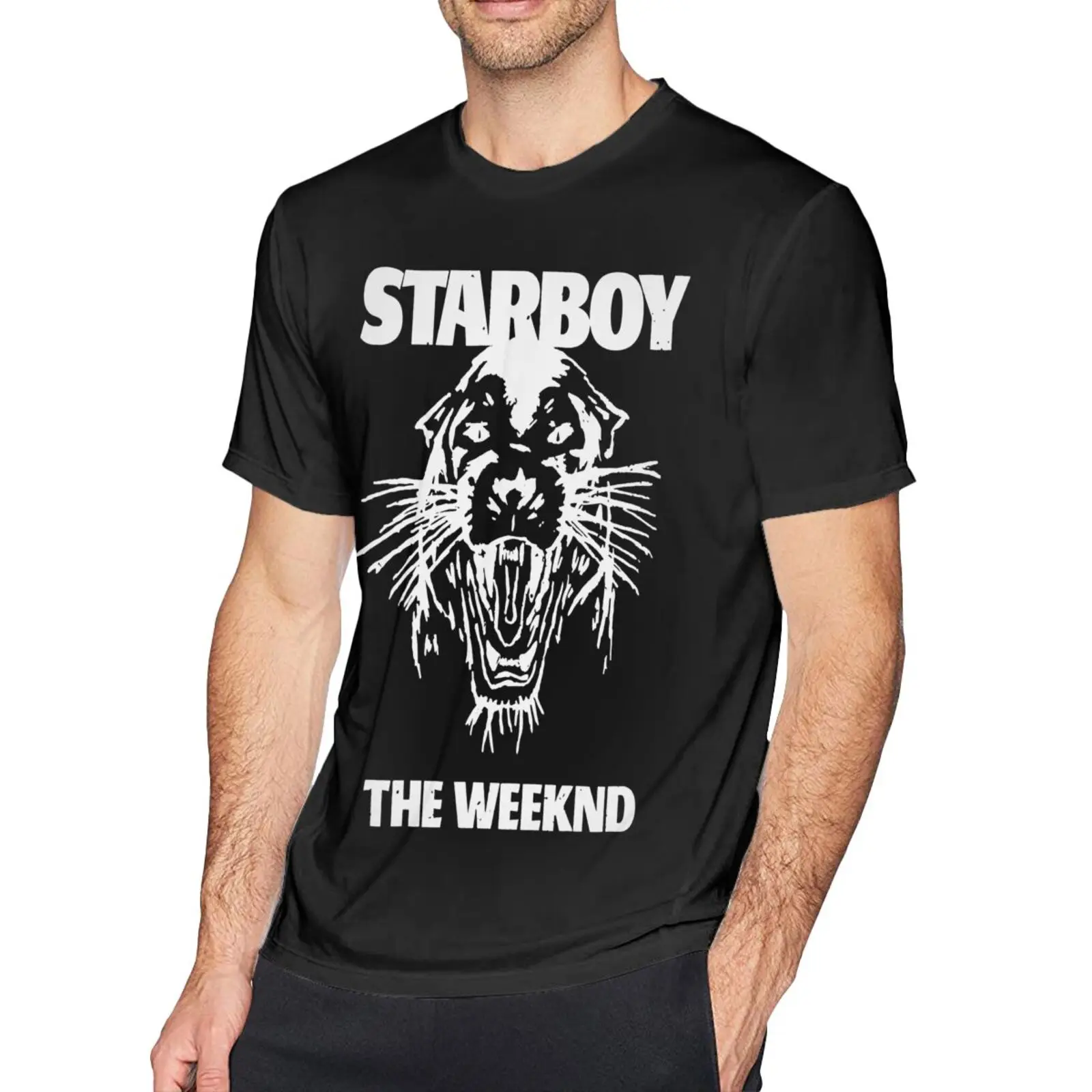 

The Weeknd Starboy R B Abel 6521, Мужская футболка, одежда, мужская одежда, мужская футболка оверсайз, футболка, мужские рубашки, мужская одежда