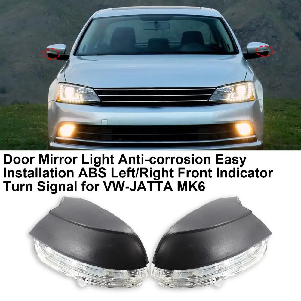 

Door Mirror Light Turn Signal Easy Installation Left/Right ABS Anti-corrosion Front Indicator 5C6949101 5C6949102 for VW-JATTA M