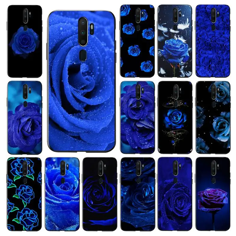 

MaiYaCa blue rose flower Phone Case for Vivo Y91C Y11 17 19 17 67 81 Oppo A9 2020 Realme c3