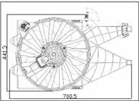 

FAN engine hood for 13501005