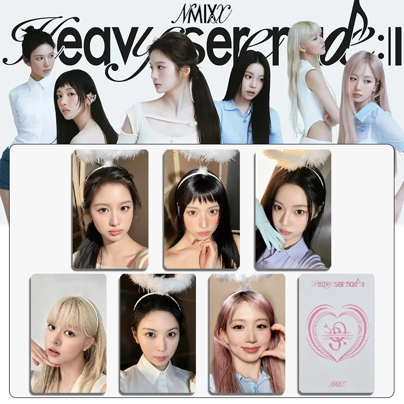 Фото Коллекционные фотокарточки K-pop NMIXX из нового альбома Heavy Serenade, 6 шт./набор, с изображениями Мингсина, Хэвона, Кюджина, Лили, Сульюна №2