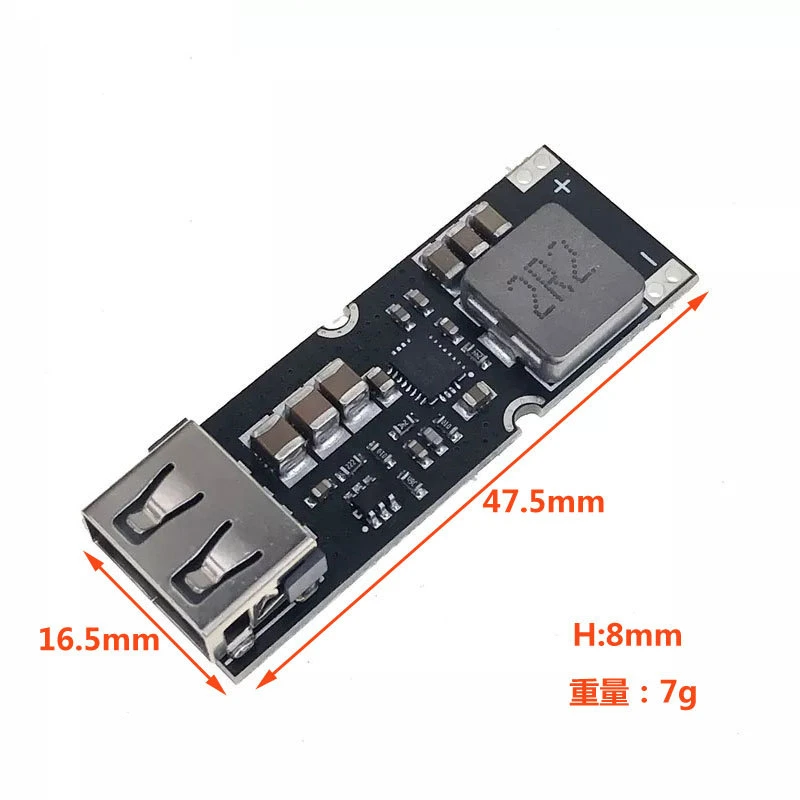 

Single Cell Lithium Battery Boost Power Module Board 3.7V 4.2V Liter 5V 9V 12V USB Mobile Phone Fast Charge QC2.0 QC3.0 TPS61088