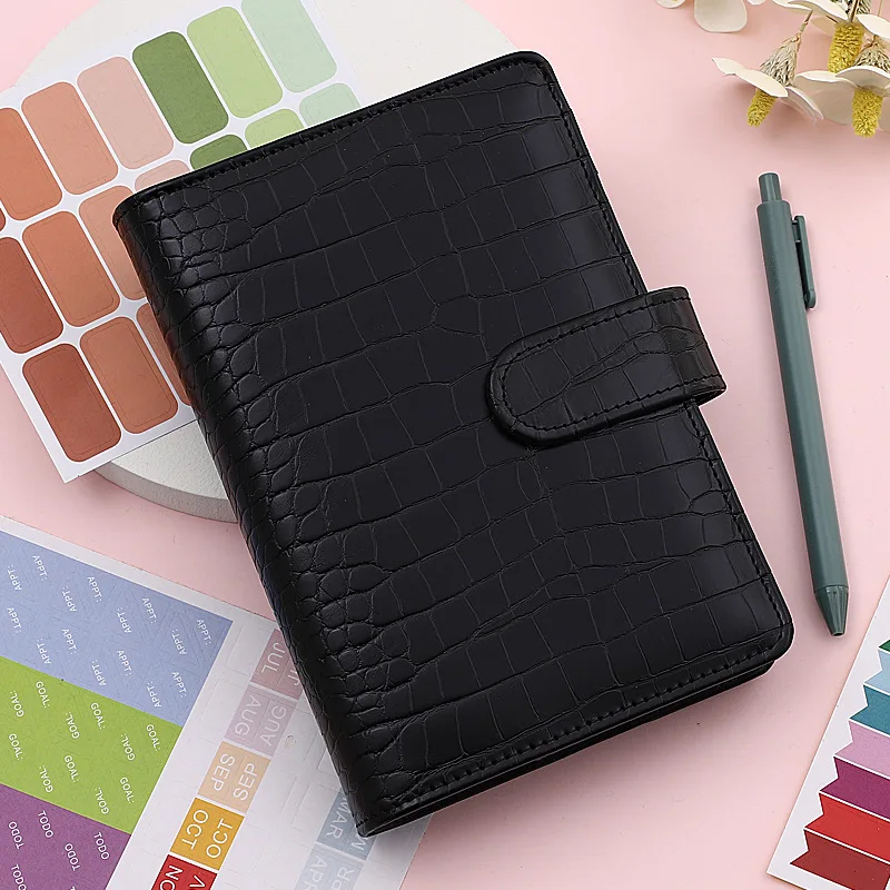 

Crocodile pattern Budget Planner Cash Envelope Binder with Budget Envelopes A6 Binder Pockets Cash Envelope Wallet for Budgeting