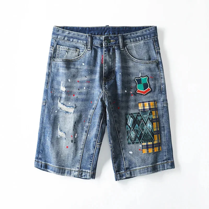 100-канальные Hochjektper dsq Мужские джинсы Элитный бренд Синие Высококачественные