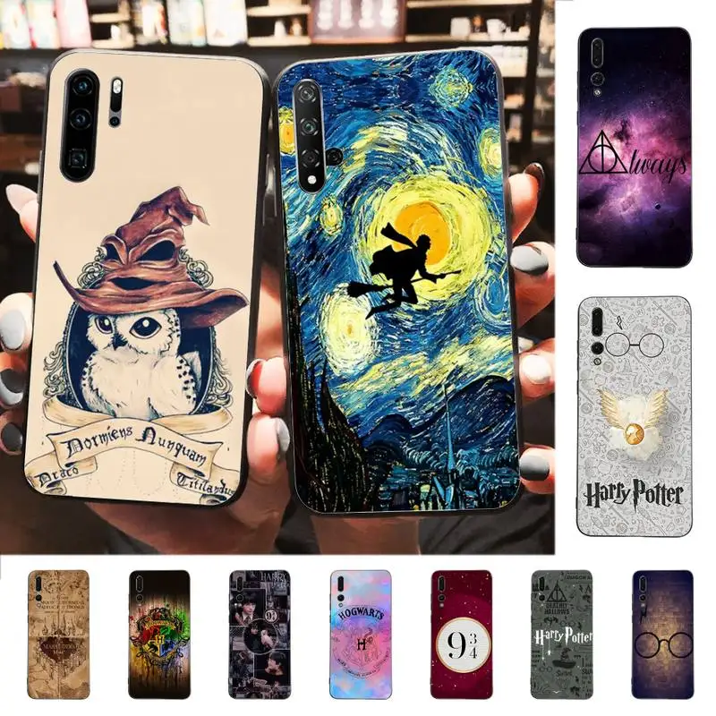 

YNDFCNB Anime magic Art Ring Wand Harries Phone Case for Huawei P30 40 20 10 8 9 lite pro plus Psmart2019