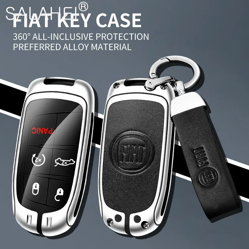 

Auto Key Case Cover Holder Protection For Fiat Freemont 2018 500X 500 500L Ottimo Punto Car Keychain Key Bag Shell Accessories