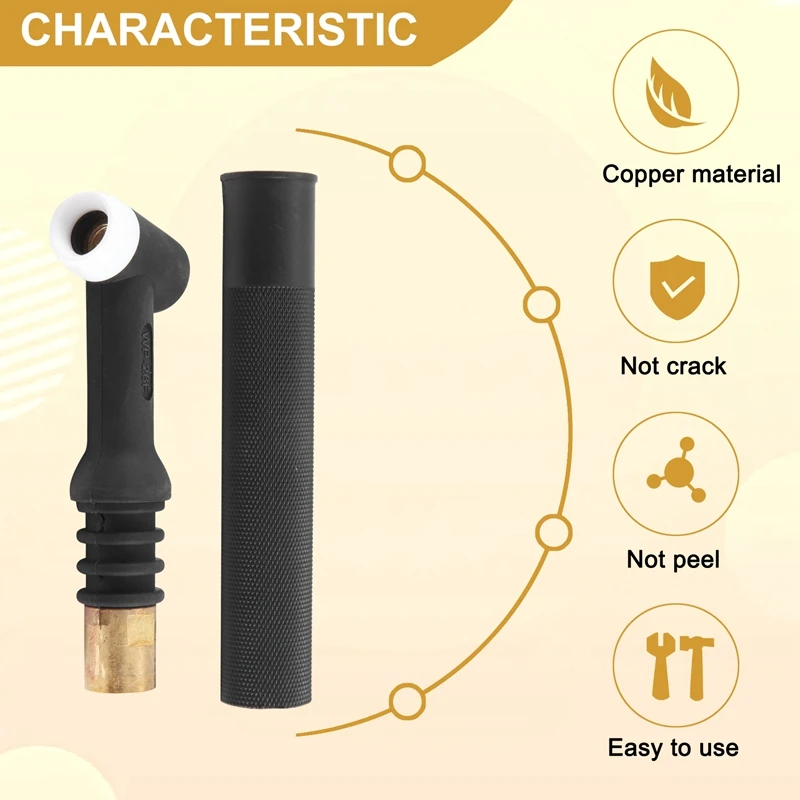 250A Wp-26F Sr-26F Сварочная горелка Tig черная гибкая головка корпус сопла с газовым