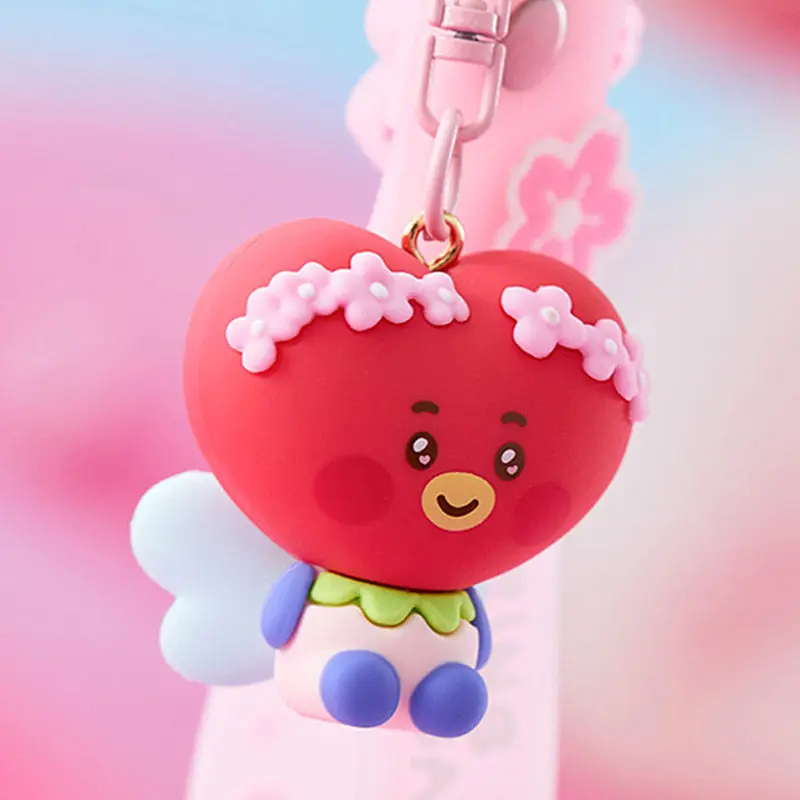 Фото BT21 BTS Ким Тэ Хён Пак Чжи Мин SPRING FAIRY BABY Мультяшная кукла-брелок Подвеска для рюкзака Атрибутика айдола №4