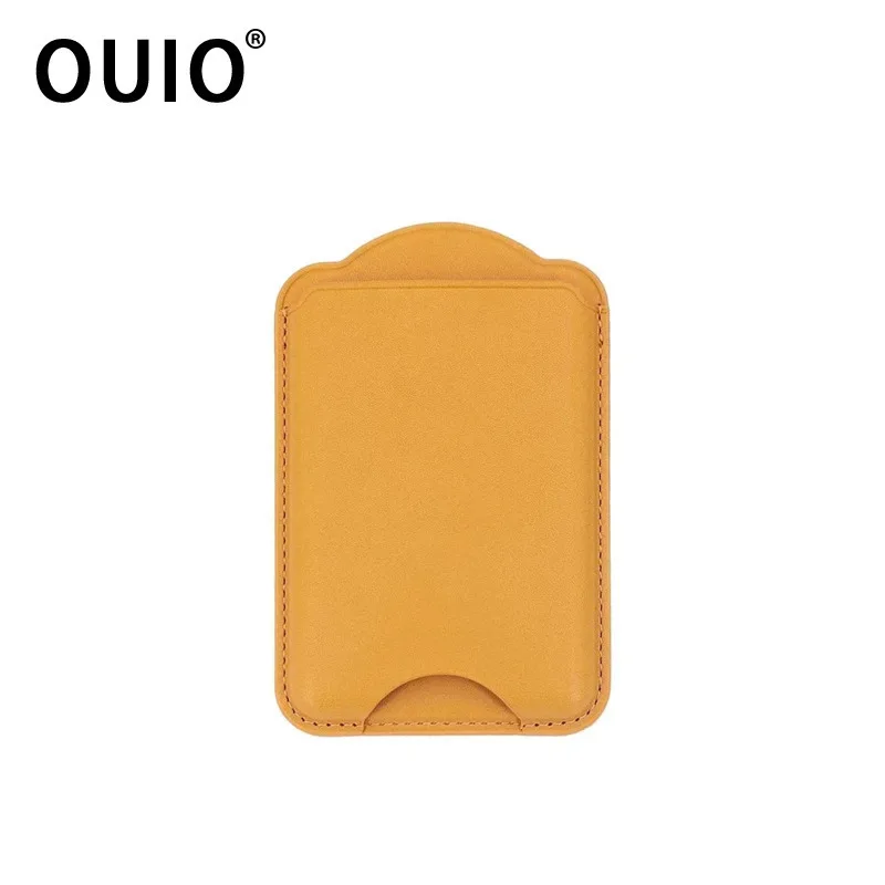 Фото OUIO для Magsafe, кожаный магнитный чехол-кошелек для IPhone 16 15 Pro Max, аксессуары для Samsung Galaxy S25 S24 Ultra, держатель для карт №1