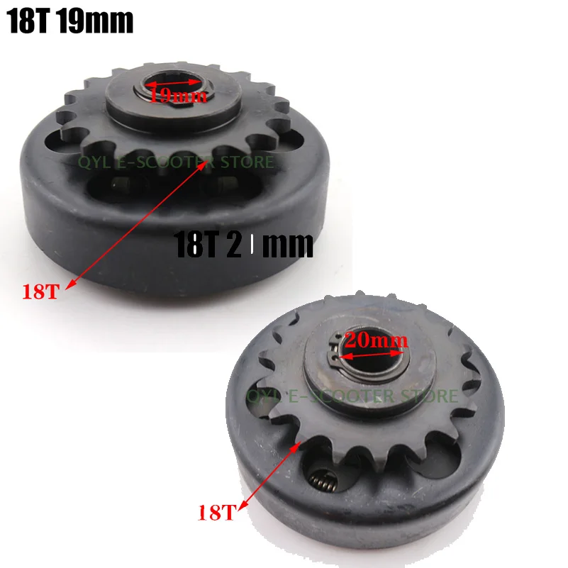 

19mm 20mm 18T Tooth Teeth Centrifugal Automatic Clutch For 420 Chain Go Kart Karting Mini Bike Engine parts
