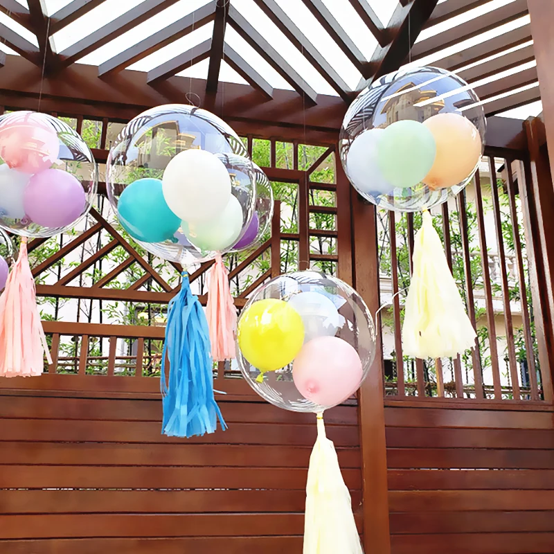 18/20/24/36 дюймов 5 шт. светящиеся прозрачные шары-пузырьки Бобо рождественские