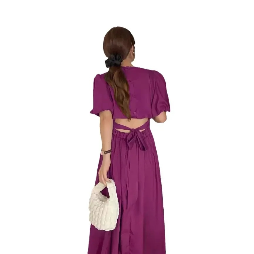 Шикарные корейские утягивающие платья с v-образным вырезом и короткими рукавами