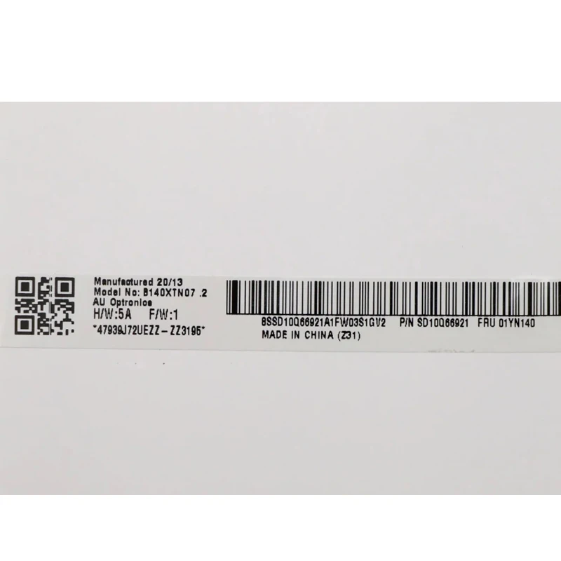 14-дюймовый тонкий Hd 1366*768 Edp 30-контактный ЖК-экран для ноутбука B140XTN07.2 NT140WHM-N43 n140BGA-EA4