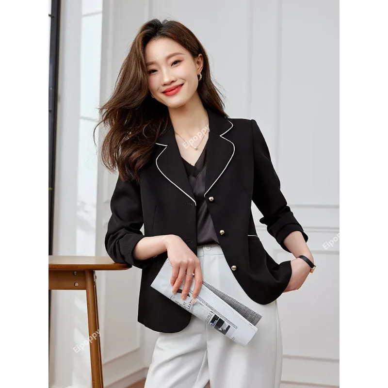 Повседневный Женский блейзер новинка 2024 модная Высококачественная однобортная
