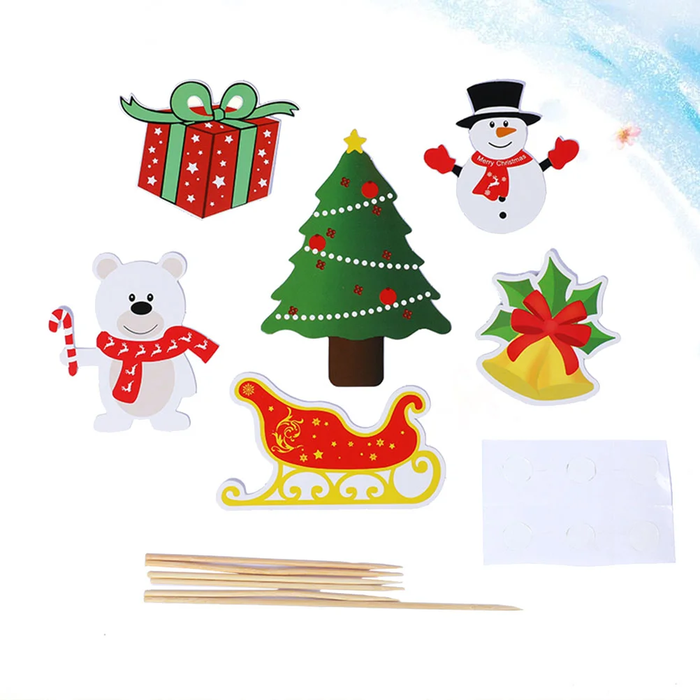 

Christmas Cupcake Snowman Toppers Picks Cocktail Topper Cake Gift Favor Party Holidayflags Tree Toothpicks Appetizers Birthday