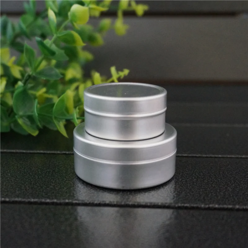 10/15 г 46*15 мм 36*18 Серебряная пустая круглая маленькая алюминиевая коробка