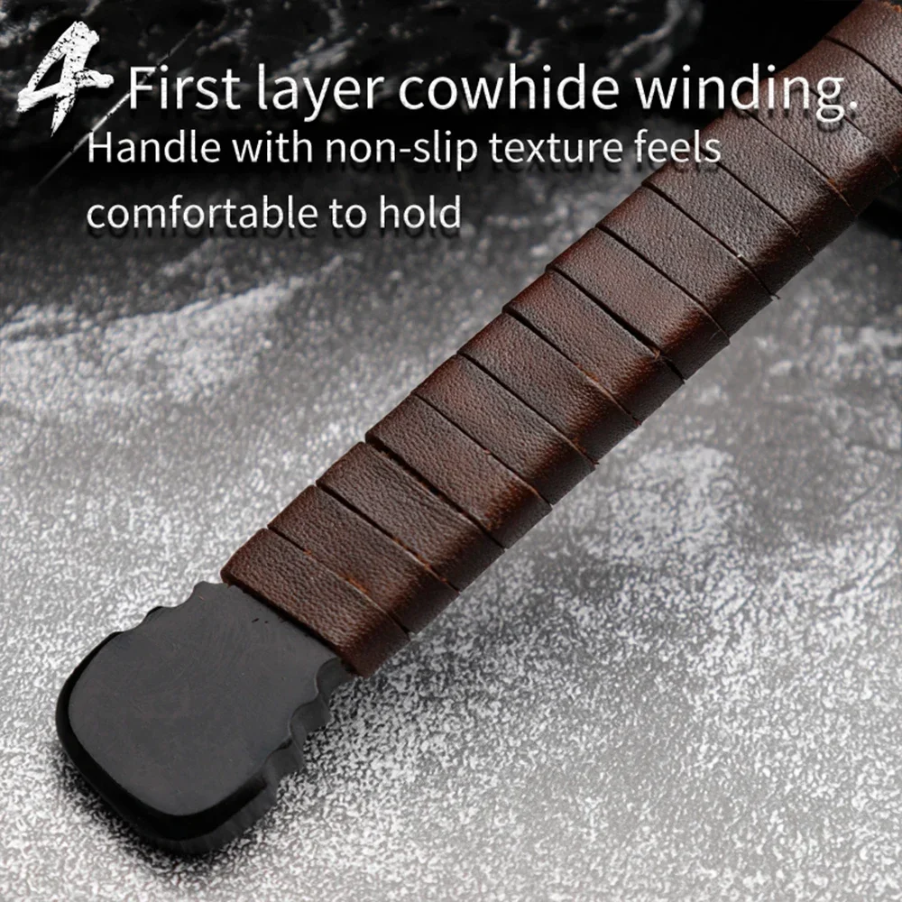 Многоцелевой стальной нож 80CRV2 с ледяным конусом — идеальный уличный инструмент