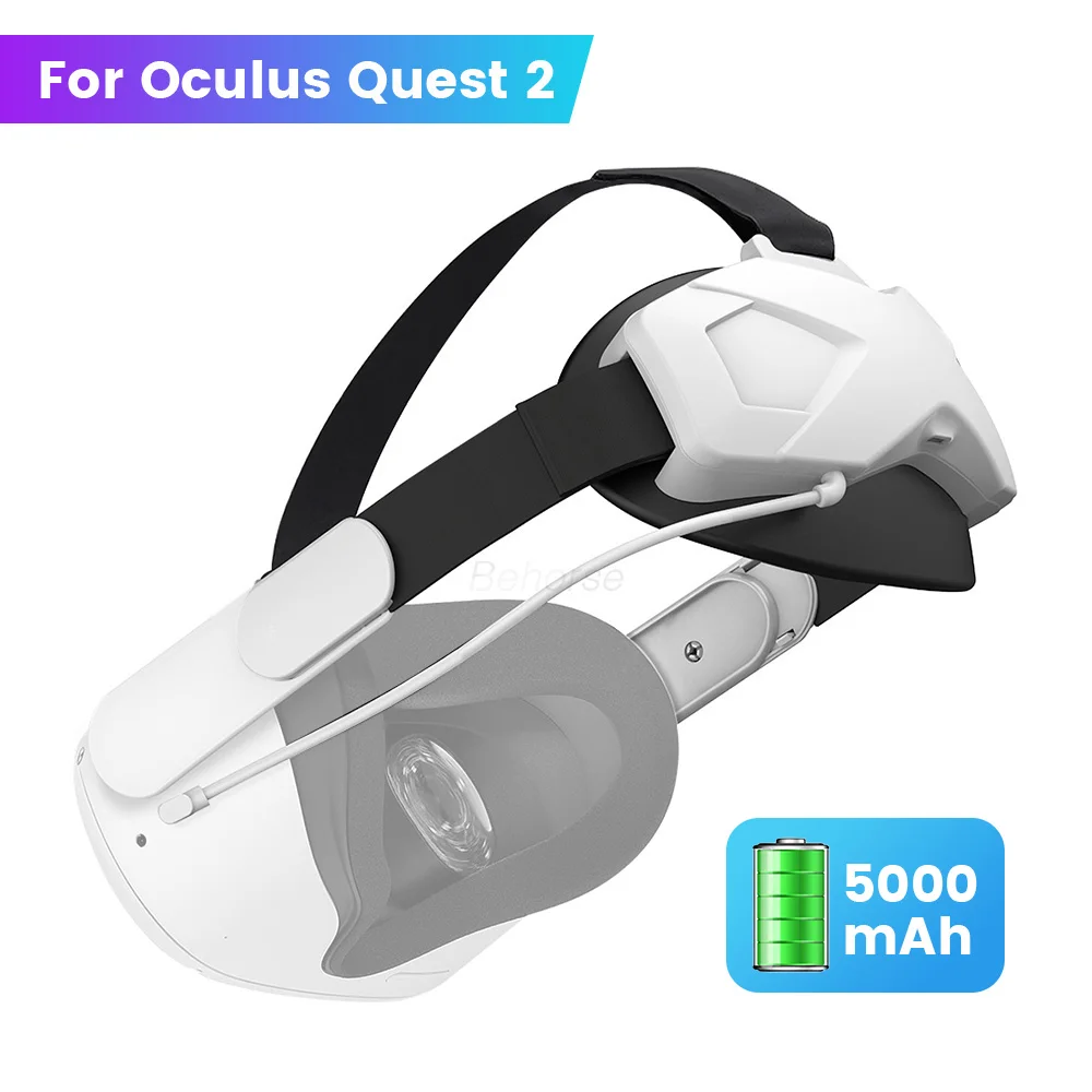 

Strap For Oculus Quest 2 Battery Elite Halo Strap Adjustable With Battery Pack Protective Case for Oculus Quest2 VR Accessory