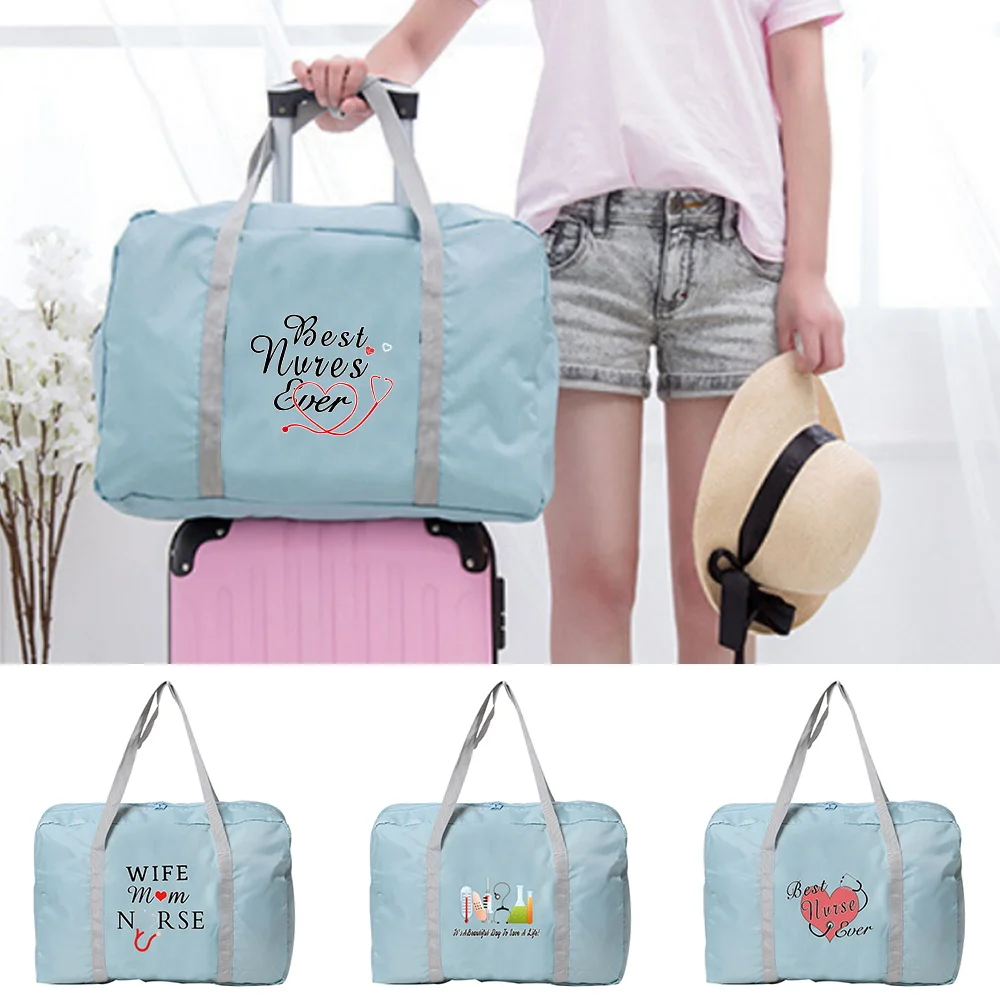 

Travel Bag New Nylon Foldable Luggage Women WaterProof Unisex Large Capacity Bag Travel Accessories Clothes Storage Handbags