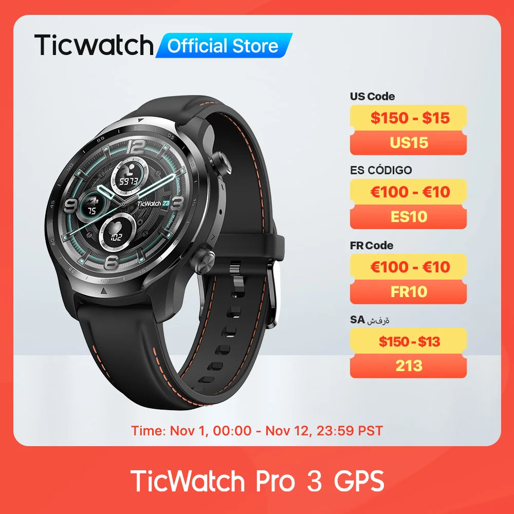 Tanie TicWatch Pro 3 GPS Wear OS Smartwatch Męski Zegarek Sportowy Dwuwarstwowy Wyświetlacz Snapdragon Wear 4100 8GB ROM 3 ~ 45 Dni żywotność Baterii Kup TicWatch Pro 3 GPS Wear OS Smartwatch Męski Zegarek Sportowy Dwuwarstwowy Wyświetlacz Snapdragon Wear 4100 8GB ROM 3 ~ 45 Dni żywotność Baterii