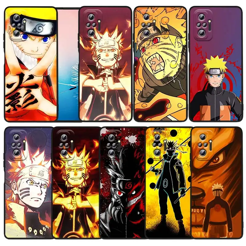 

Sasuke Naruto Fashion For Xiaomi Redmi Note 11 10S 10 9T 9S 9 8T 8 7 6 Pro Plus Max 5G Black Soft TPU Funda Capa Phone Case