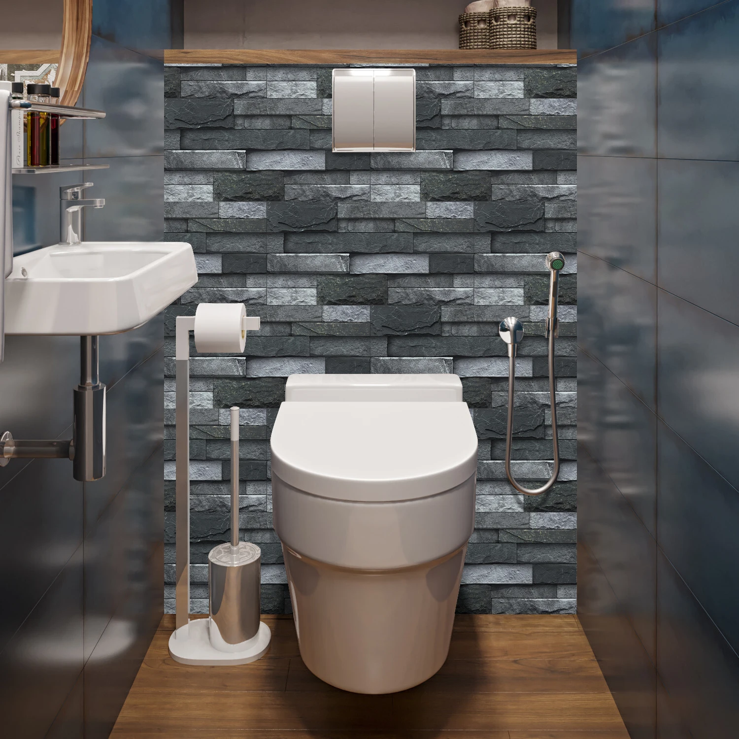 6 шт. самоклеящиеся обои в стиле ретро