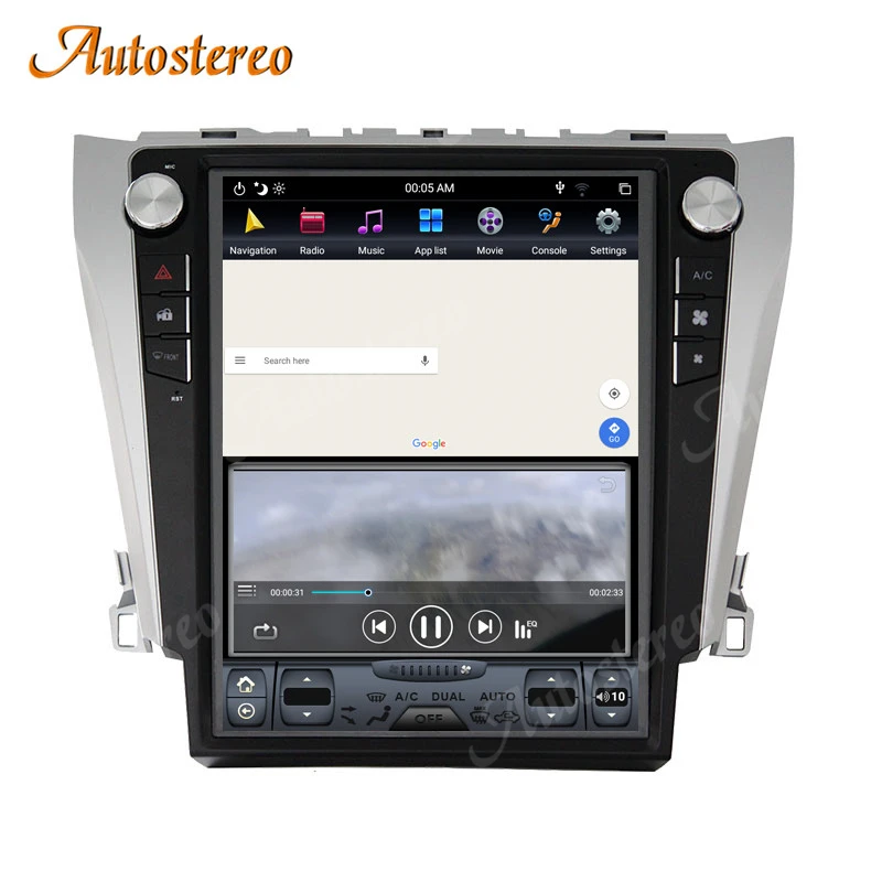 QLED 8 + 128G Android 13.0 радио для Toyota Camry Aurion 2012-2016 автомобильный GPS-навигатор