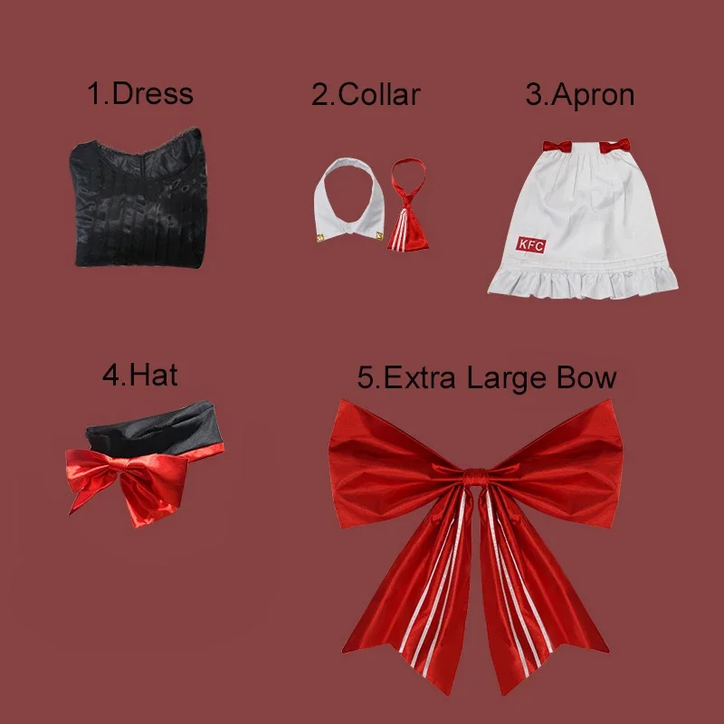 Genshin Impact Noelle полный костюм для косплея на Хэллоуин карнавал униформа горничной