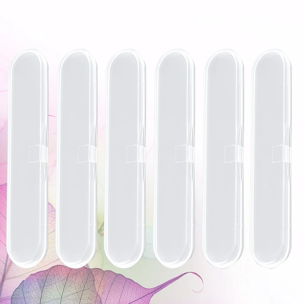 

Storage Box Accessory Transparent Disposable Nail File Organiser Storage Box Transparent Cotton Swab Organizer Storage