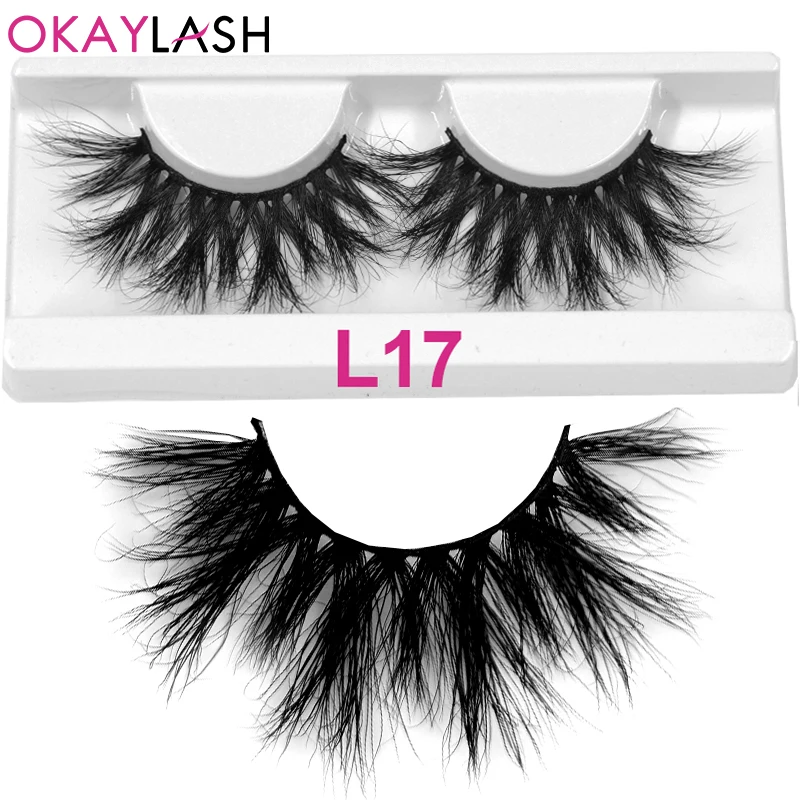 

Kekelala Unique Crisscross Long 25mm Black Thick Volume Dense Russian Eyelashes Dramatic Fluffy 3D Real Mink Lashes