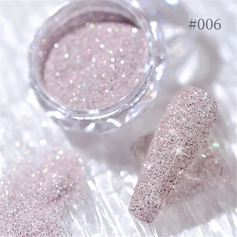 8 Colors Nail Crystal Diamond Powder Rainbow Color Glitter Shiny Pigment Holographic Glass Micro Drill Nails Art Decoration |