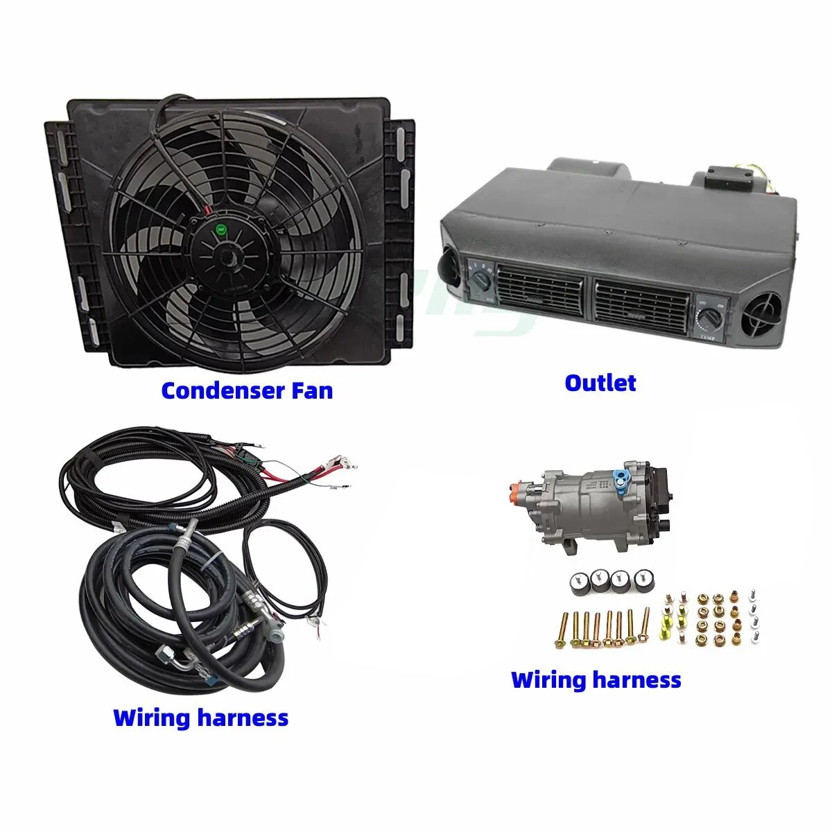 Aspligo Heat Cool 12 В 24 электрический автомобильный кондиционер под приборной панелью