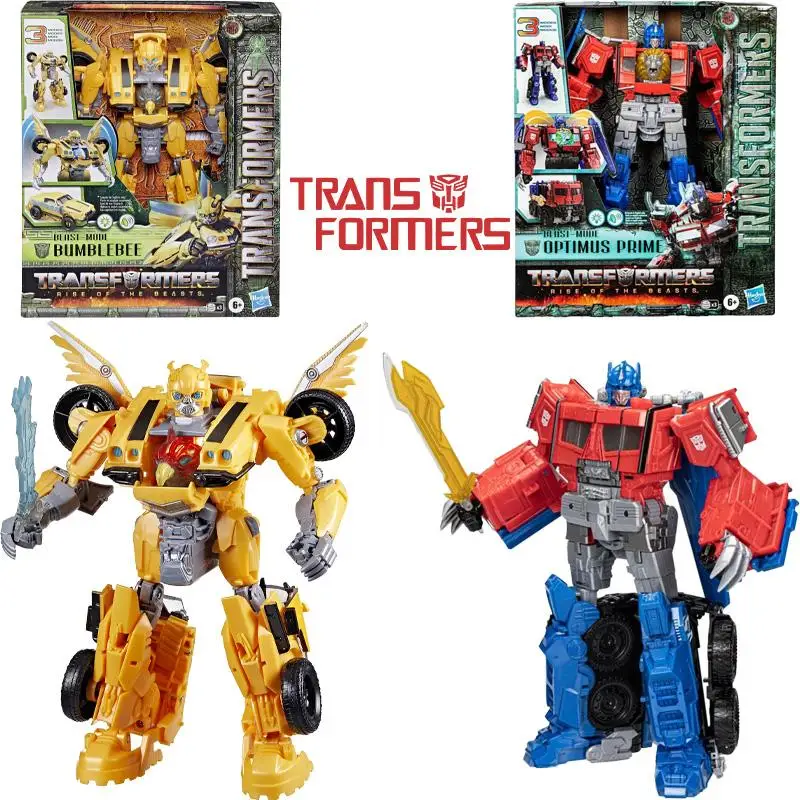 

Hasbro Transformers Rise of The Beasts Optimus Prime Bumblebee Action Figure Free Shipping Hobby Collect Birthday Present Anime