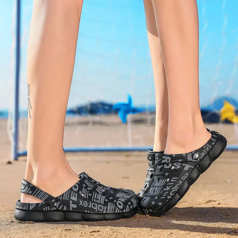 

Vulcanize Summer Sneakers For Men Zapatills Men's Sneaker Rubber Hard-Wearing Men's Leather Sandal Man Summer Slippers Tennis