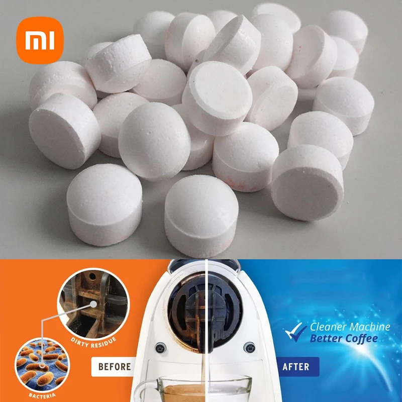 

Таблетка Xiaomi для очистки кофемашины, шипучий планшет, средство для удаления накипи, универсальный очиститель, домашний очиститель, кухонные аксессуары