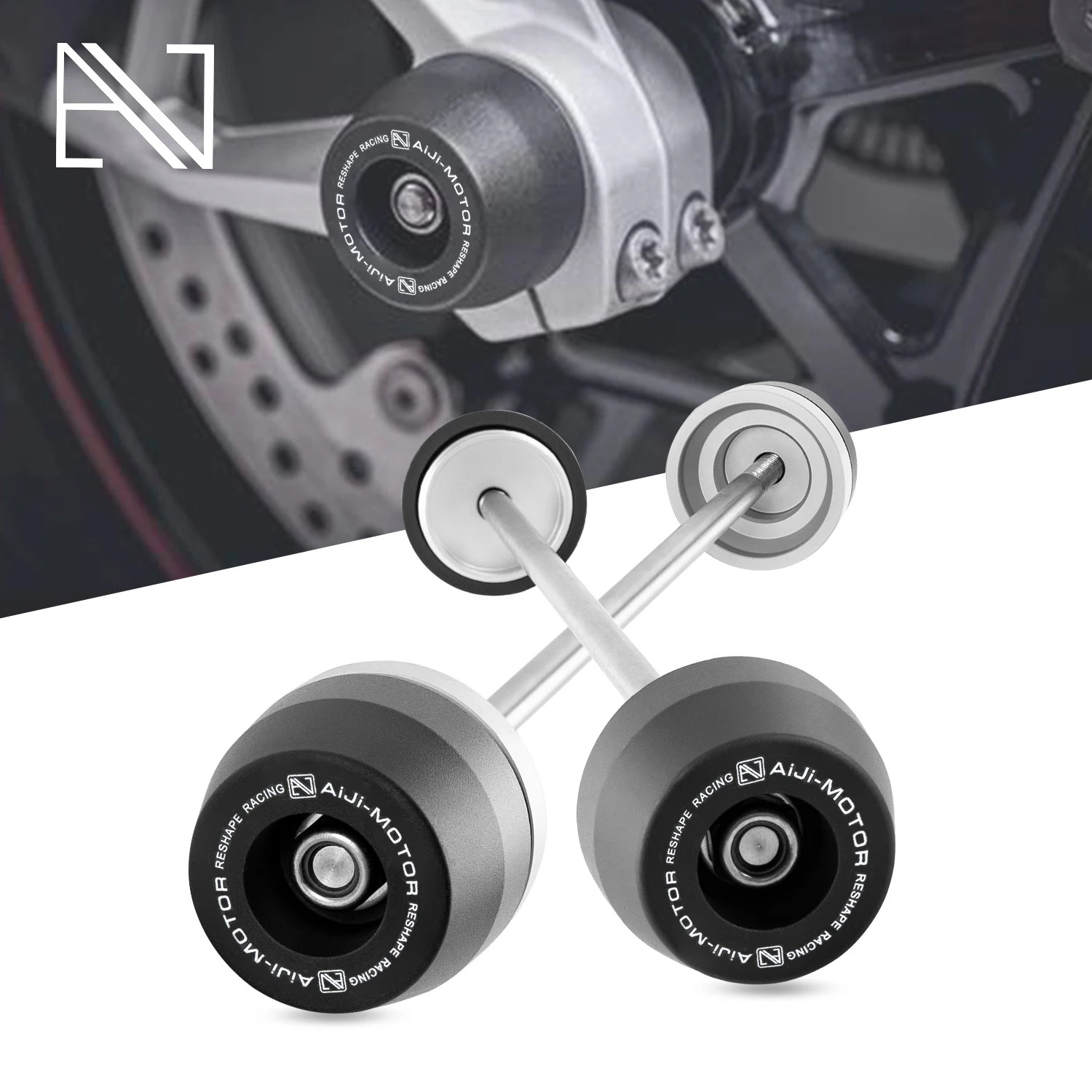 

Motorcycle Accessories Front Rear Wheel Axle Fork Crash Slider for BMW M1000RR M1000R M 1000 RR R Falling Protection