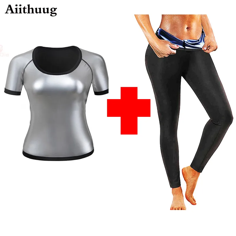 Aiithuug Sauna Sweating Suits Weight Loss Corsets Slimming Body Shaper Shirts Fat Burn Corset Hot Thermal Shapers Polymer Sweat