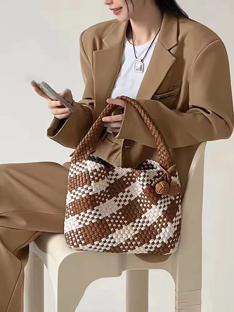 Роскошная женская сумка 2024 большая повседневная сумка-тоут из искусственной