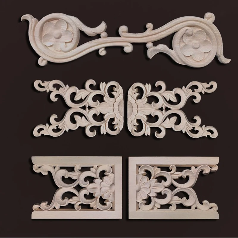 Антикварные накладки молдинги Резиновая деревянная аппликация для мебели