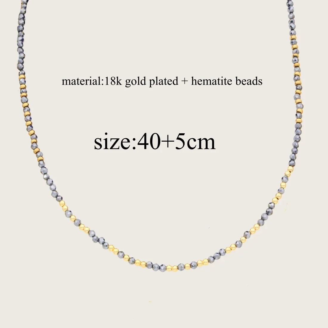 CCGOOD 3 мм летнее ожерелье из натурального камня с бусинами позолоченное 18 K чокер