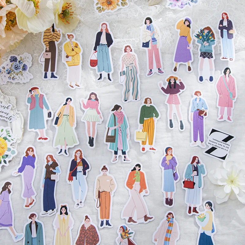 

46 шт., бумажные наклейки для книг для девочек-подростков, 136 х94 мм