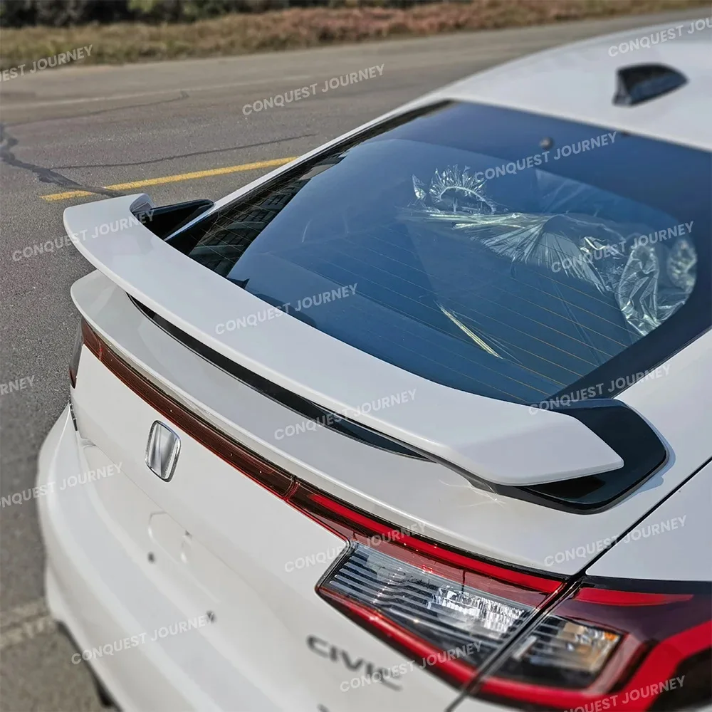 Фото Для Honda Civic Hatchback 2021-2025: Задний спойлер в стиле Mugen (версия) |   OEM-стабилизатор заднего крыла, легкий, из АБС-пластика, для авто №3