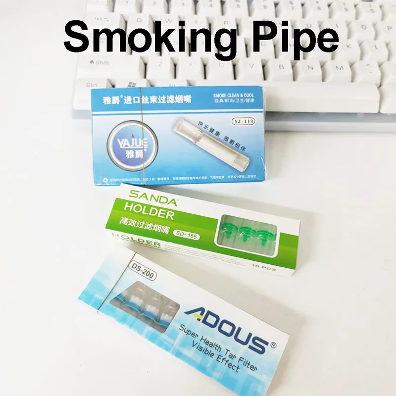

Disposable Portable Pipes for Smoking Tar Filtration Reduce Tar Smoking filters Smoking Tool Microfilter Creative Smoke Pipes